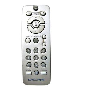 Delphi Silver Wireless XM Satellite Radio Remote Control Tested Works OEM